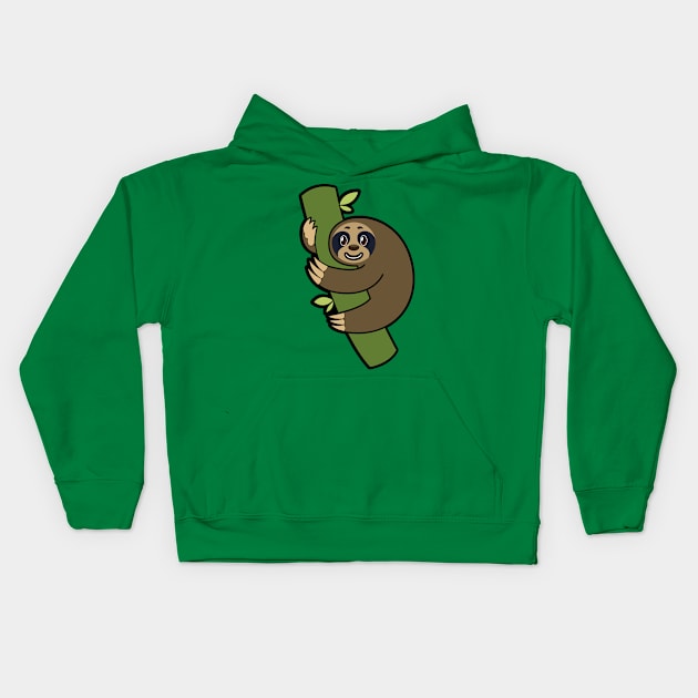 Sloth Kids Hoodie by Rubtox